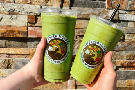 The Fresh Monkee Shakes rich with protiens and shakes