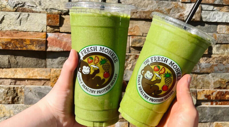 The Fresh Monkee Shakes rich with protiens and shakes