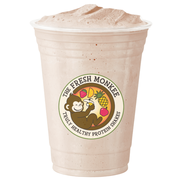 Indulge in the decadent goodness of Dirty Filthy Monkee, one of our irresistible protein smoothies at The Fresh Monkee.