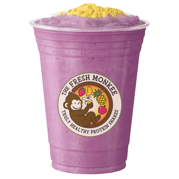 Enjoy a burst of flavor with PB Jelly Time, one of our delectable healthy smoothies at The Fresh Monkee.