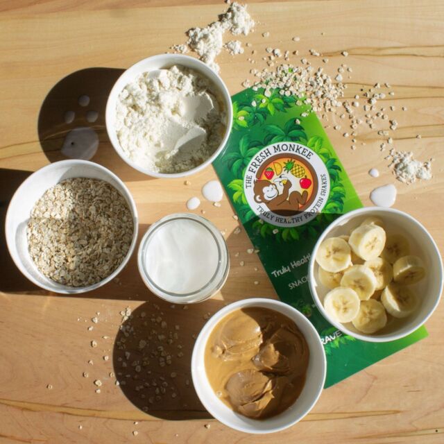 All this goodness in just one shake!🍌🥛✨🥜

Our Mass PB Cookie shake is packed with only the best ingredients to fuel your day!
 #FitnessFuel #MealReplacement #GuiltFreeTreats #TheFreshMonkee